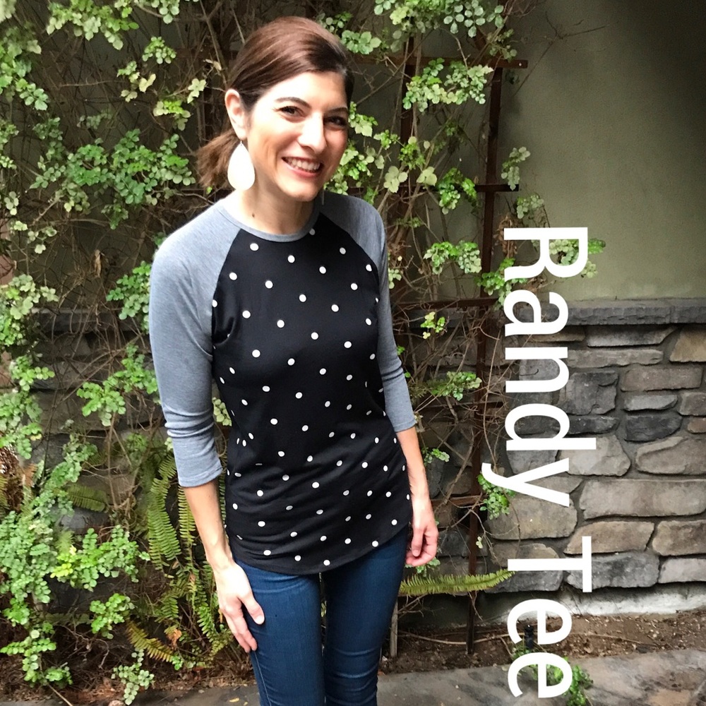 Adorable polka dot Randy tee!